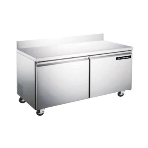 Icehaus MTR-2P-SS-02 Mesa de Trabajo / Refrigerador de 2 puertas