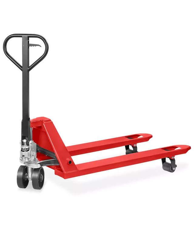 Patín para tarima española, 3 toneladas color rojo.