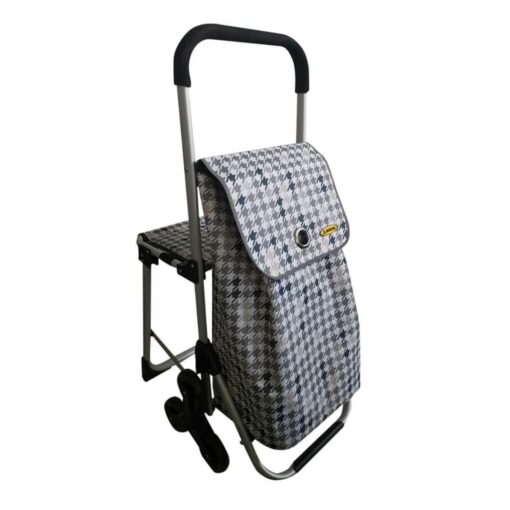 NOVAL TROL-520 AS3R GRIS Carrito de mandado con asiento 3 ruedas gris