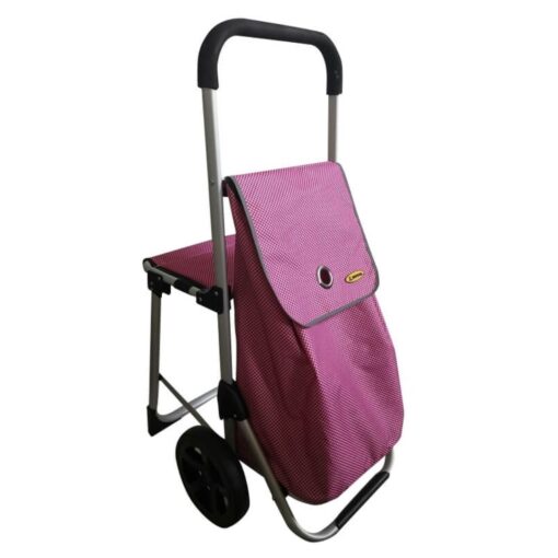 NOVAL TROL520 AS ROSA Carrito de mandado con asiento rosa