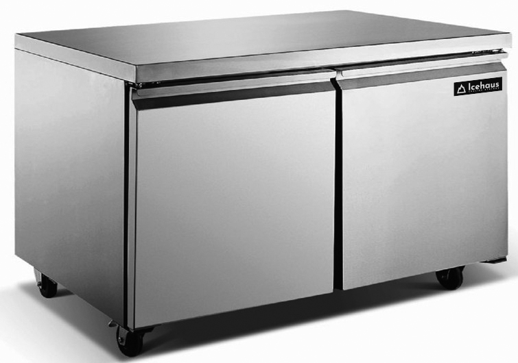 Icehaus RBB-2P-SS-02 Refrigerador bajo barra 2 puertas