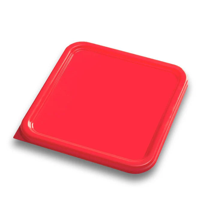 Rhino CALEDONIA TAPECU-1218R Tapa de polietileno, color roja para recipiente cuadrado de 12 y 18 qt. 6