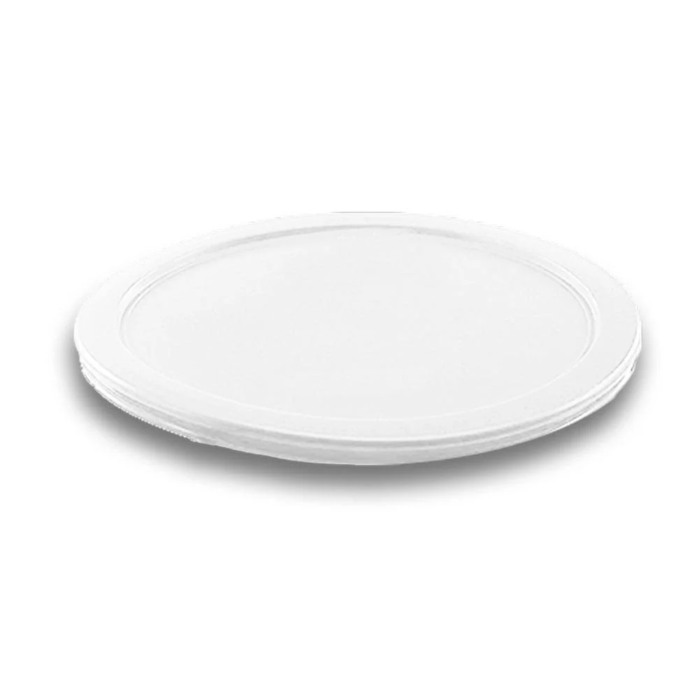 Rhino CALEDONIA TAPERE-24B Tapa de polietileno, color blanca para recipiente redondo de 2 y 4 qt.
