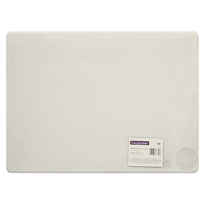 Rhino CALEDONIA TAPACO-18B Tabla para cortar, color blanco (45 x 61 x 1.2 cm) fabricada en polipropileno
con certificación NSF.