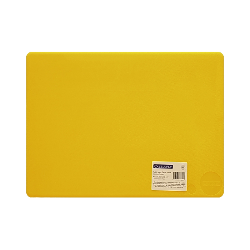 Rhino CALEDONIA TAPACO-15AM Tabla para cortar, color amarillo (38 x 51 x 1.2 cm) fabricada en polipropileno
con certificación NSF.