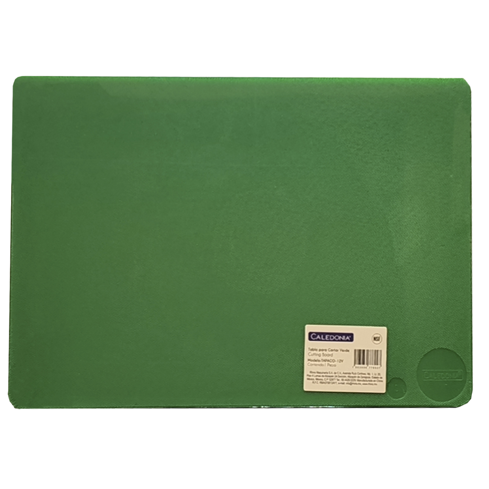 Rhino CALEDONIA TAPACO-18V Tabla para cortar, color verde (45 x 61 x 1.2 cm) fabricada en polipropileno
con certificación NSF.