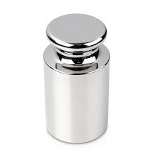 Tara cilíndrica de 2 kg. de acero inoxidable.