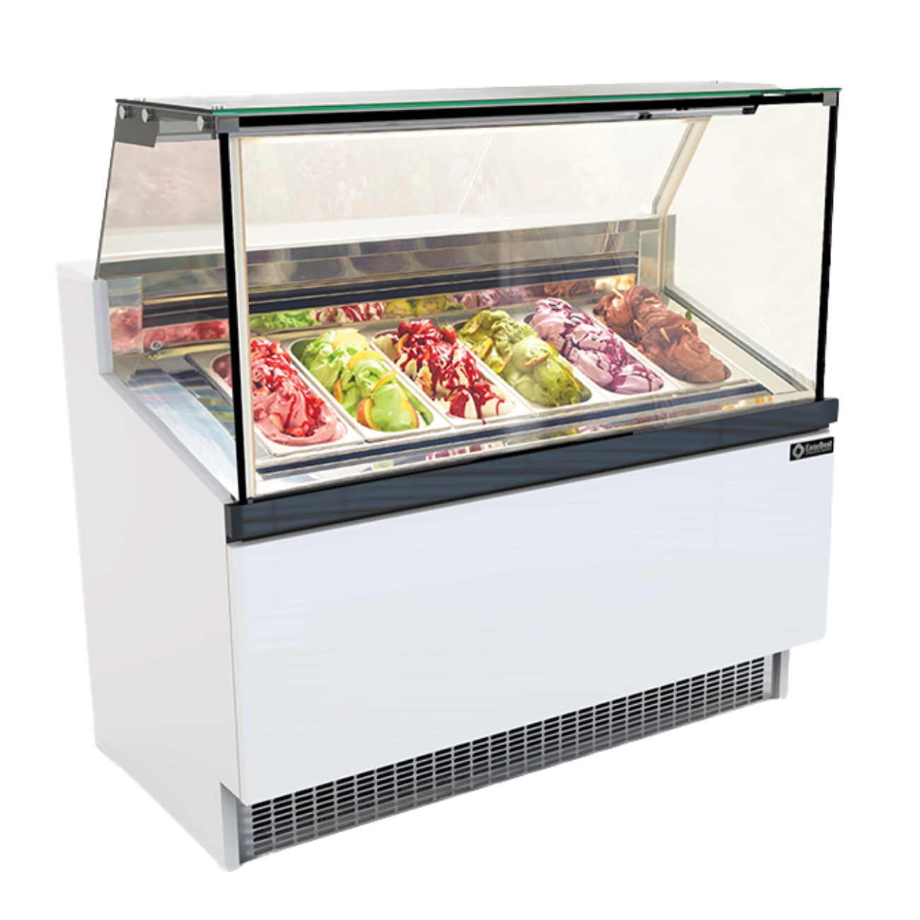Vitrina Exhibidora para Helados EASYBEST BRIO 7FG Capacidad para 6 Insertos