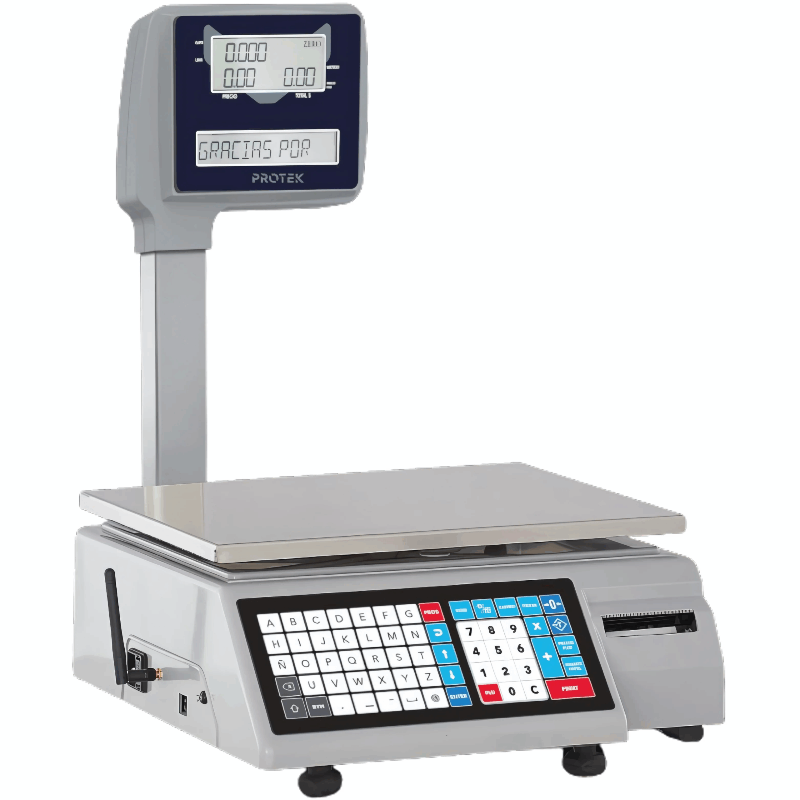 Protek  BPK-40P- Label Plastic Bascula Electronica 40 Kg Con Ethernet y WiFi