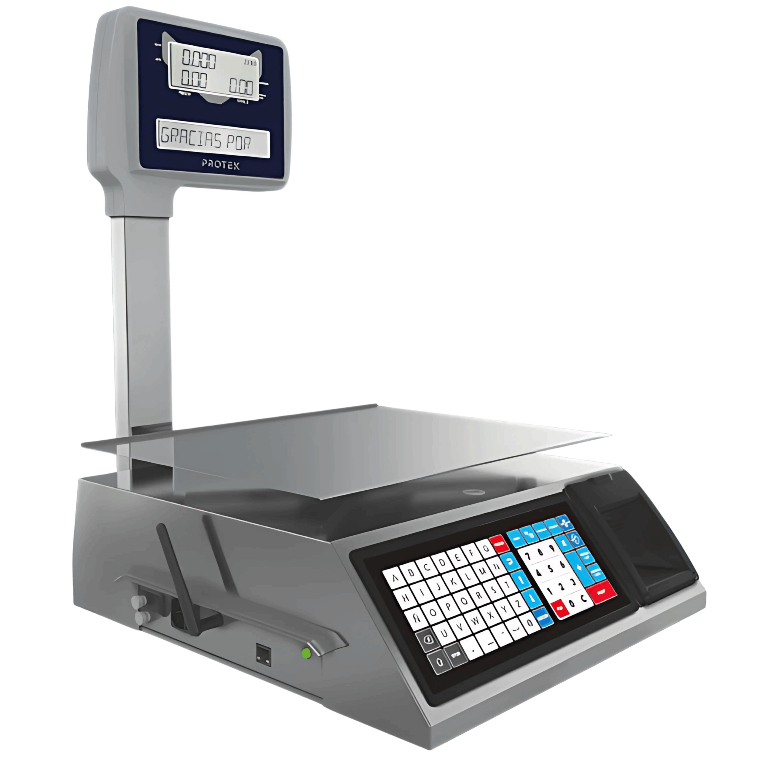 Protek BPK-40-Label Bascula Electriconica Acero Inoxidable 40Kg Con Ethernet y WiFi