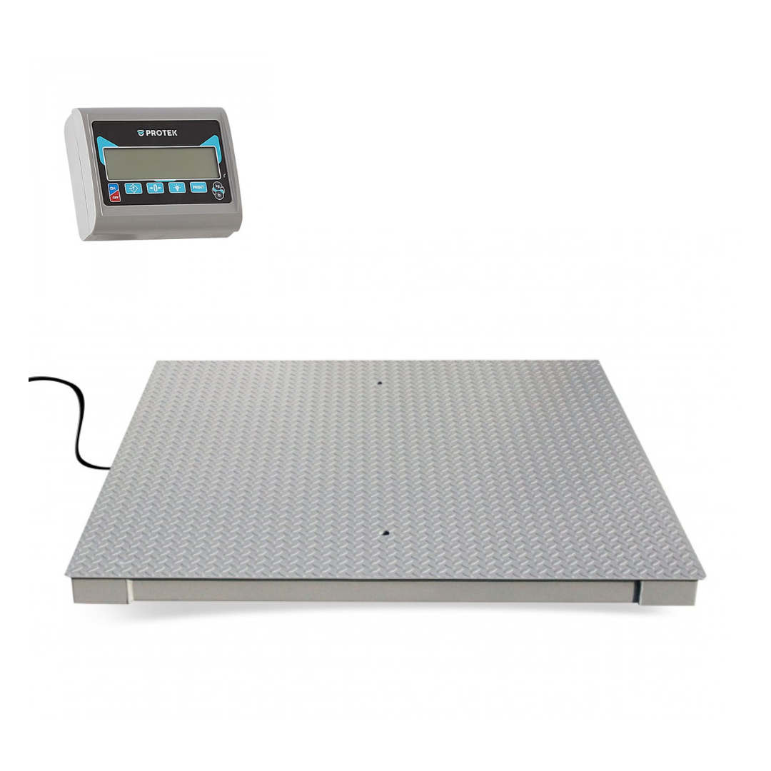 Protek  BPK-2500-4 Bascula Electronica Acero Superficie Antiderrapante 2500 Kg