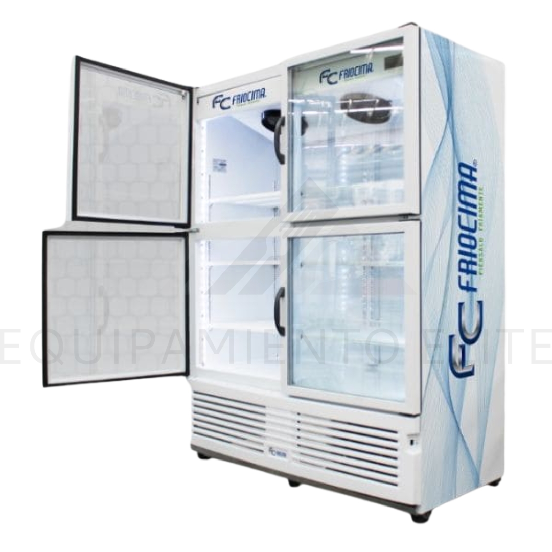 Friocima FCV-804 Refrigerador de 4 Puertas de Cristal - 36 Pies