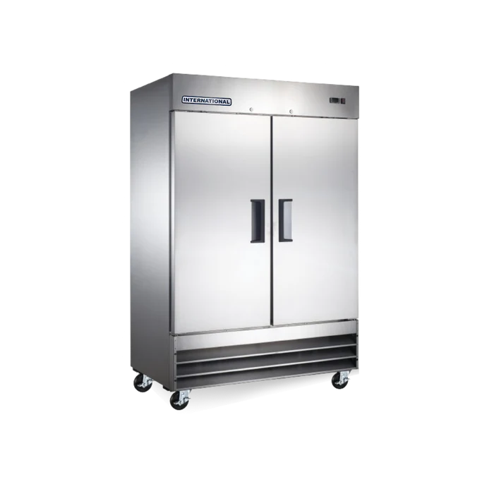 International INT/CV-2PS-AI Congelador Vertical, 2 Puertas Sólidas