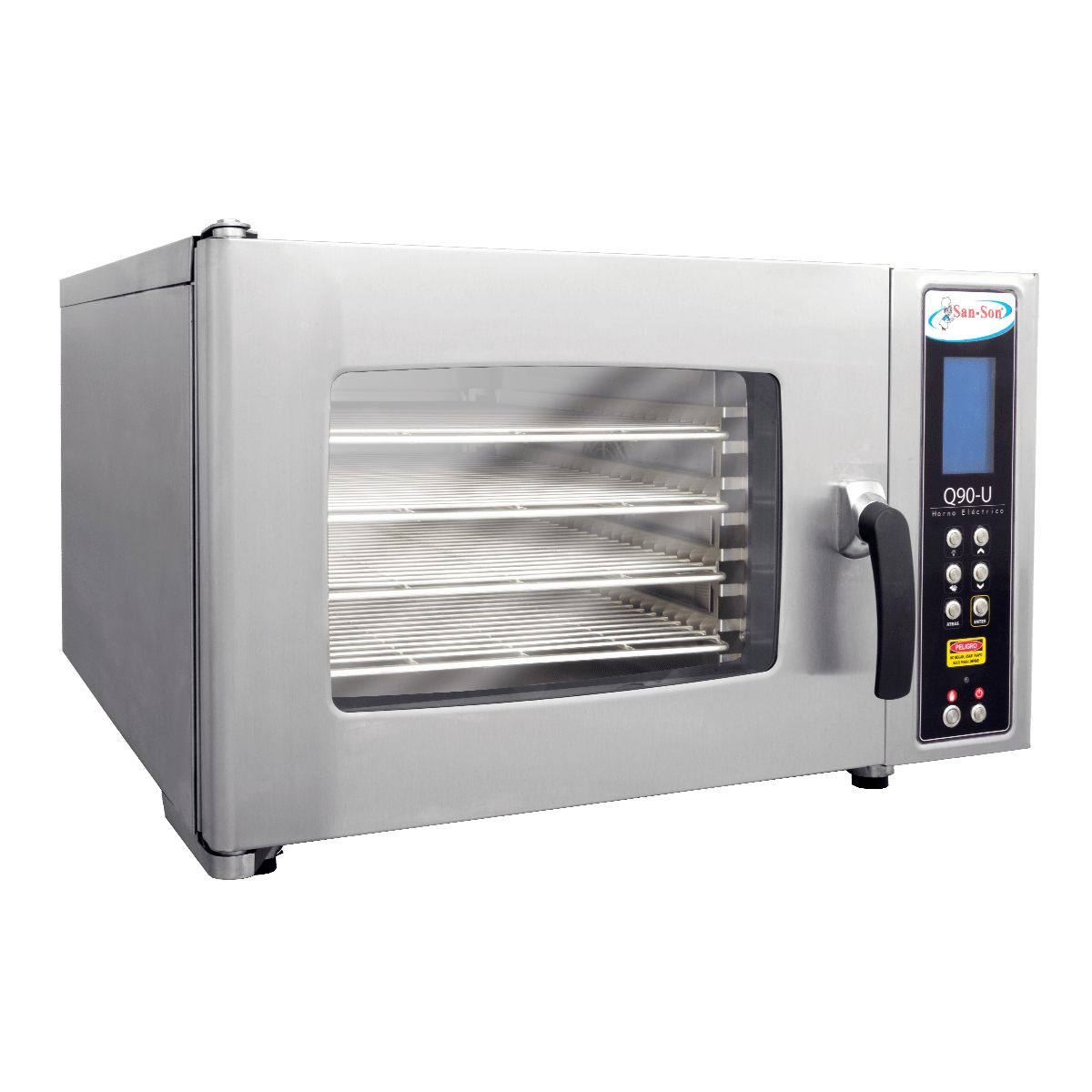 San-Son Q90-U Horno Profesional Combinado Eléctrico Grande Acero Inoxidable