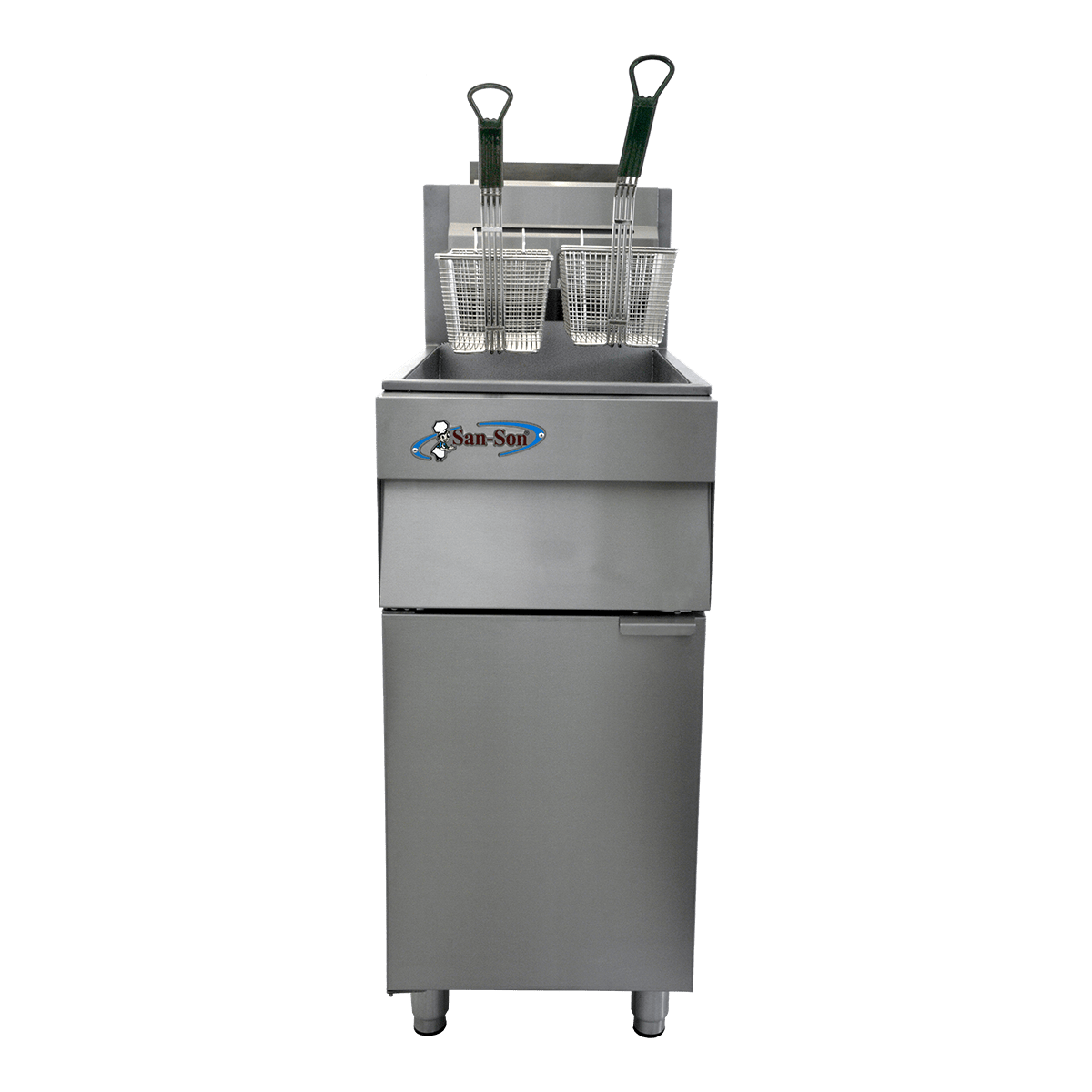 San-Son SS-35 Freidor Profesional de 3 Quemadores y 2 Canastillas Niqueladas