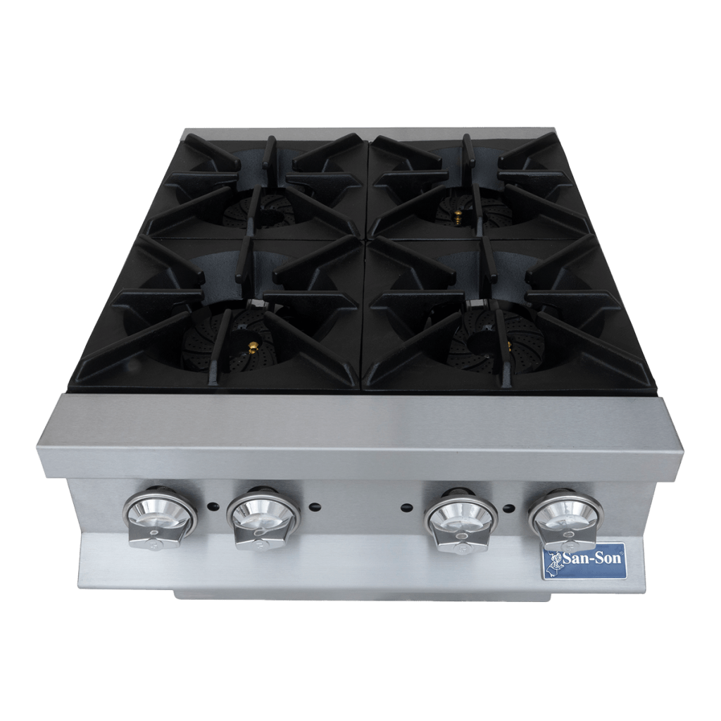 San-Son SS4Q Parrilla de 4 Quemadores Tipo Helice 5.5 de Hierro Fundido