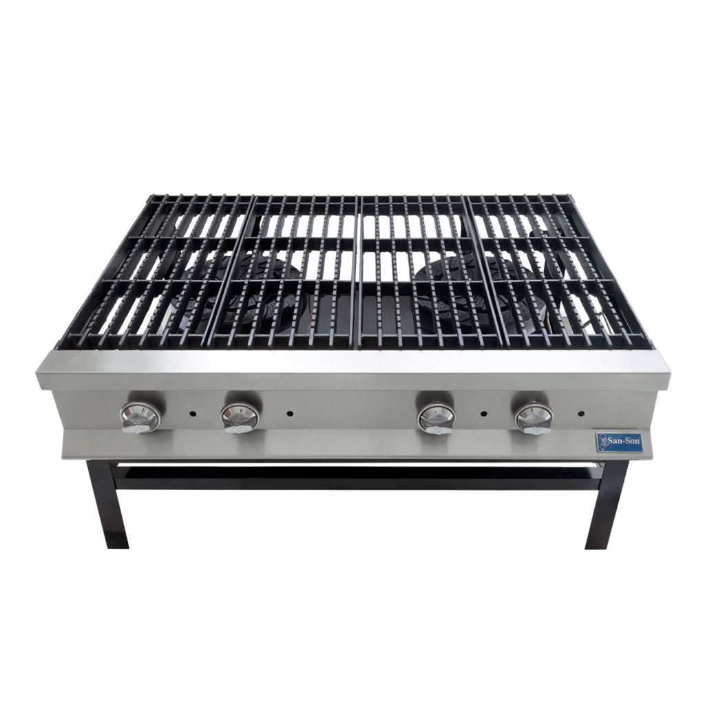 San-Son SSF2 Fogón Heavy Duty 2 Secciones de Quemadores Duales