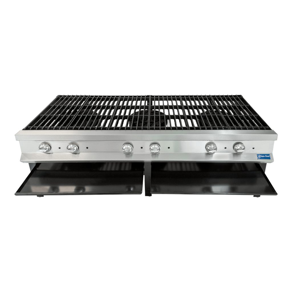 San-Son SSF3 Fogón Heavy Duty 3 Secciones de Quemadores Duales